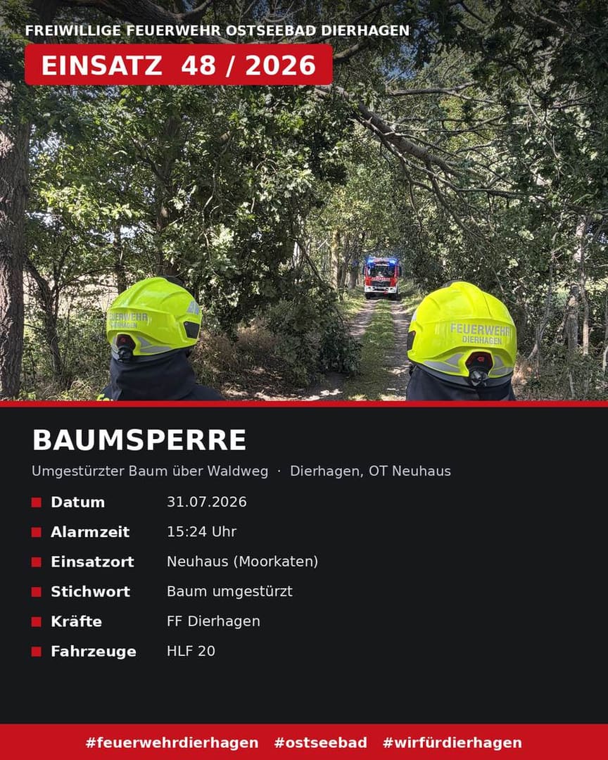 Baumsperre – Neuhaus (Moorkaten)