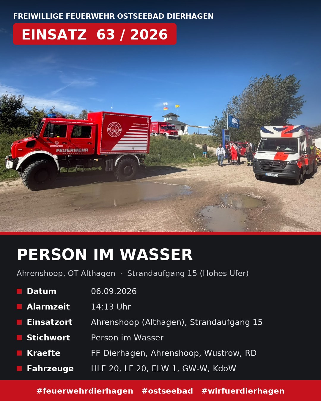 Person im Wasser – Ahrenshoop