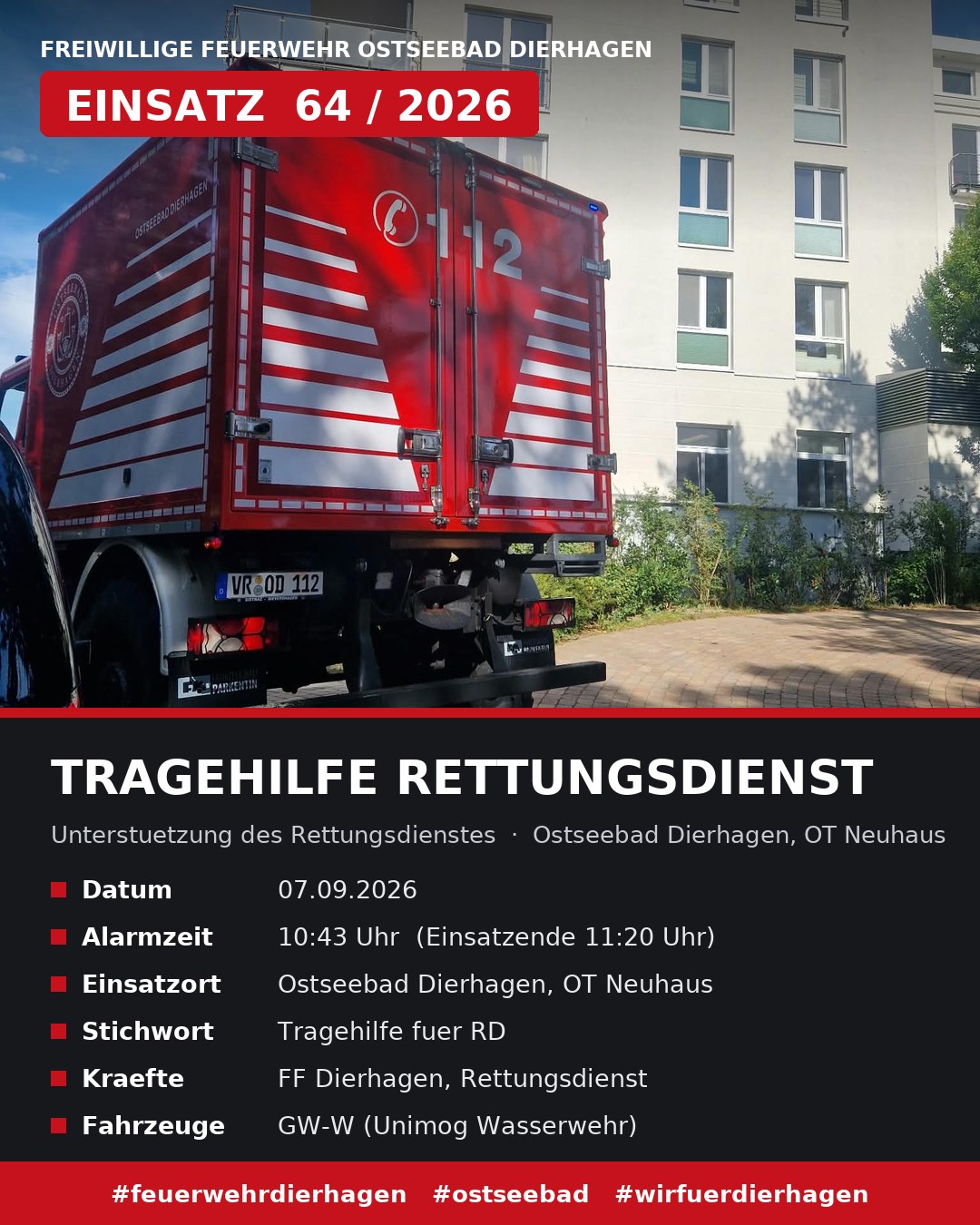 Tragehilfe für den Rettungsdienst – Neuhaus